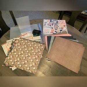 SOLD - Close To My Heart Bundle - Cardstock, Ink, Embossing Folder, Page Protect